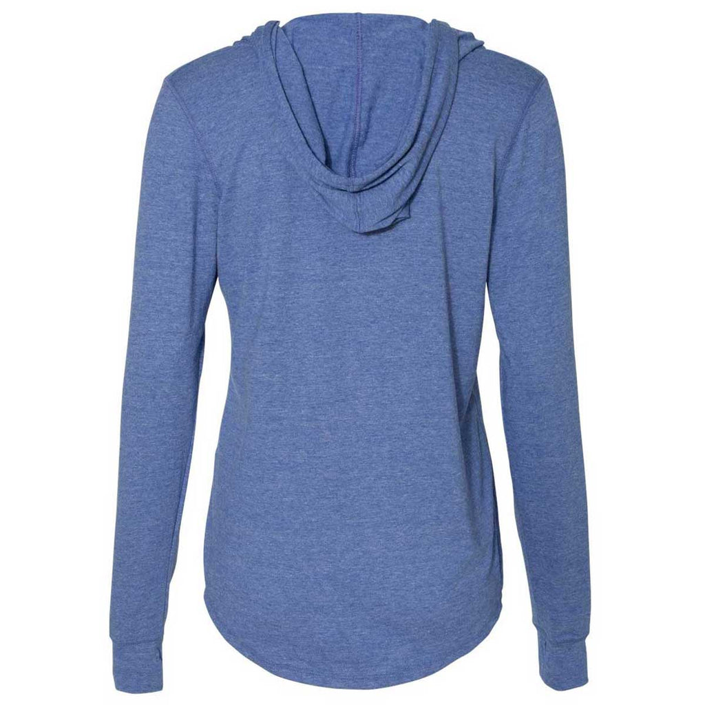 Champion Women's Athletic Royal Heather Originals Triblend Hooded Pullover