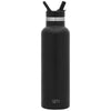 Simple Modern Midnight Black Ascent Water Bottle with Straw Lid - 20oz