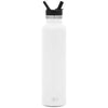 Simple Modern Winter White Ascent Water Bottle with Straw Lid - 24oz
