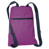Port Authority Hyacinth/Navy Canvas Cinch Pack
