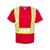 ML Kishigo Men's Red/Lime Enhanced Visibility Pocket T-Shirt