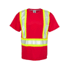 ML Kishigo Men's Red/Lime Enhanced Visibility Pocket T-Shirt