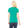 Bella + Canvas Women's Kelly Jersey Short-Sleeve Deep V-Neck T-Shirt