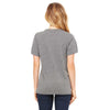 Bella + Canvas Women's Grey Triblend Relaxed Jersey Short-Sleeve T-Shirt