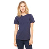 Bella + Canvas Women's Navy Relaxed Jersey Short-Sleeve T-Shirt