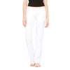 Bella + Canvas Women's White Stretch French Terry Lounge Pant