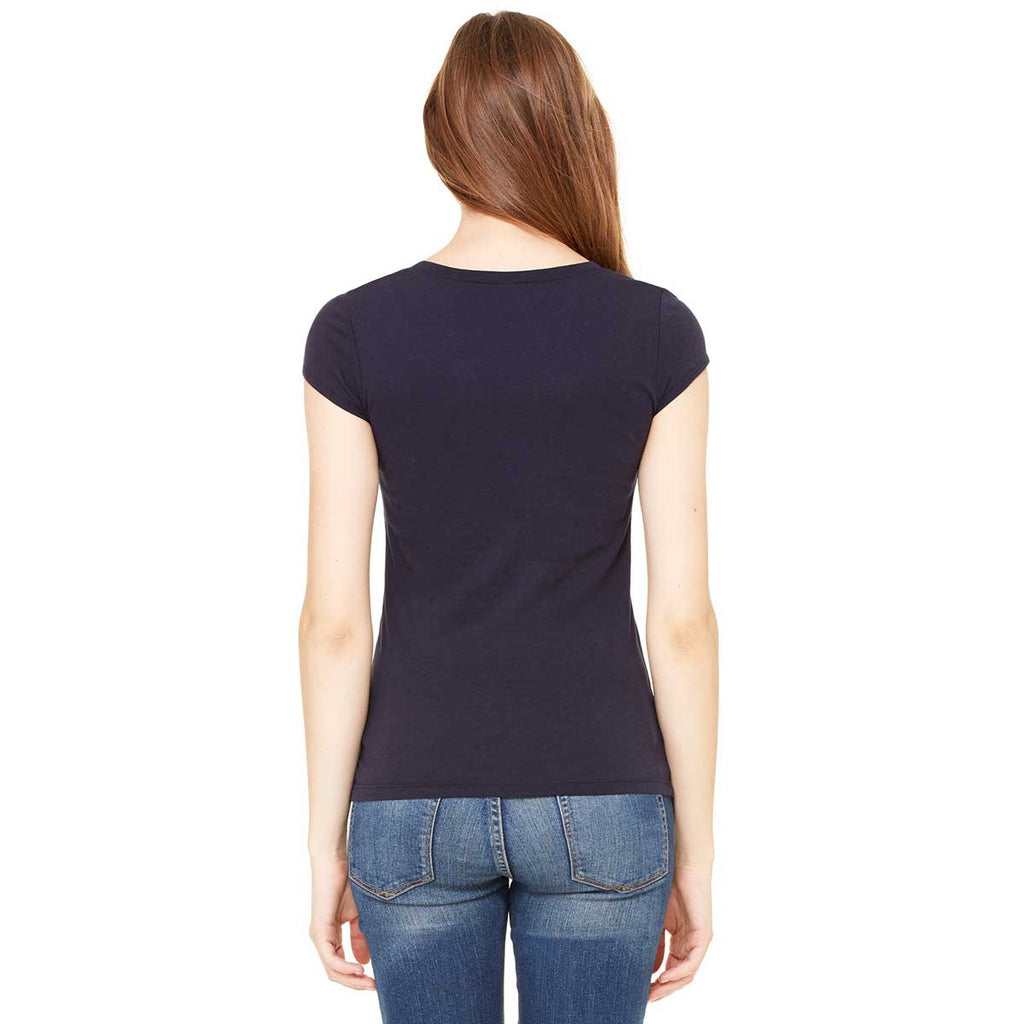 Bella + Canvas Women's Midnight Sheer Jersey Short-Sleeve T-Shirt