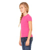 Bella + Canvas Girl's Berry Stretch Rib Short-Sleeve T-Shirt