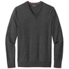 Brooks Brothers Men's Windsor Grey Heather Washable Merino V-Neck Sweater