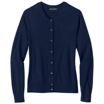 Brooks Brothers Women's Navy Blazer Washable Merino Cardigan Sweater