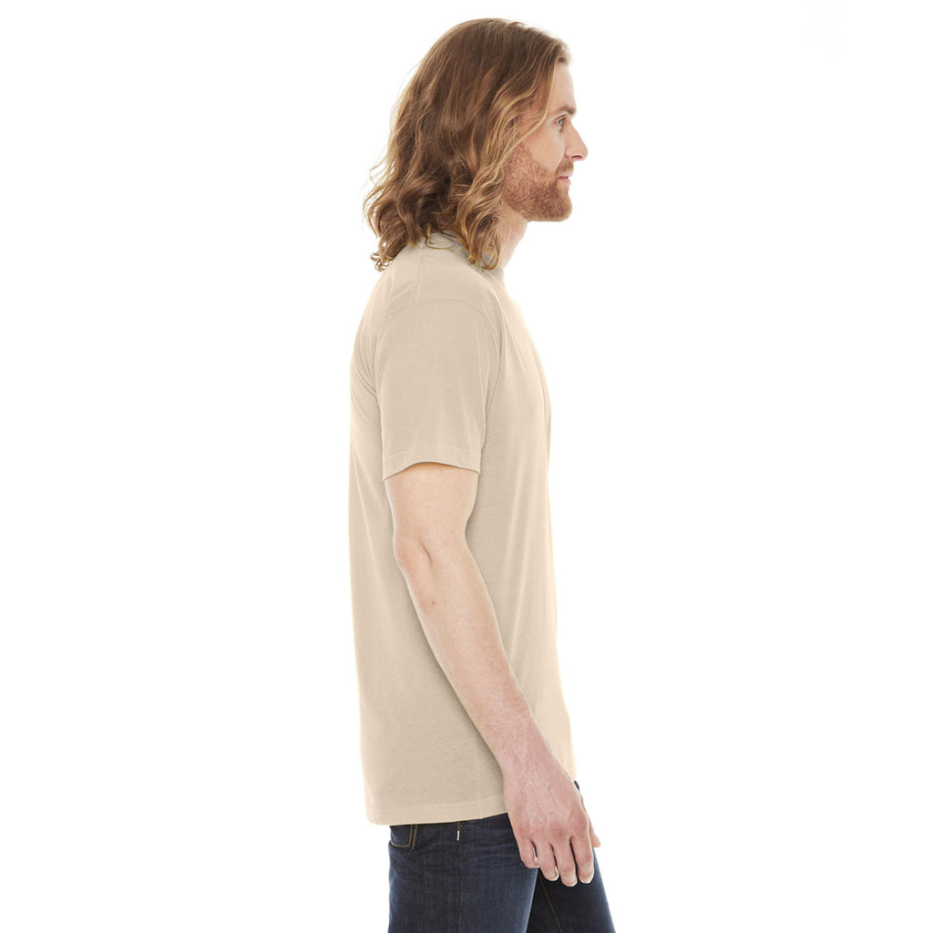 American Apparel Unisex Creme Poly-Cotton Short Sleeve Crewneck T-Shirt