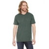 American Apparel Unisex Heather Forest Poly-Cotton Short Sleeve Crewneck T-Shirt