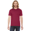 American Apparel Unisex Heather Red Poly-Cotton Short Sleeve Crewneck T-Shirt