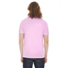 American Apparel Unisex Pink Poly-Cotton Short Sleeve Crewneck T-Shirt