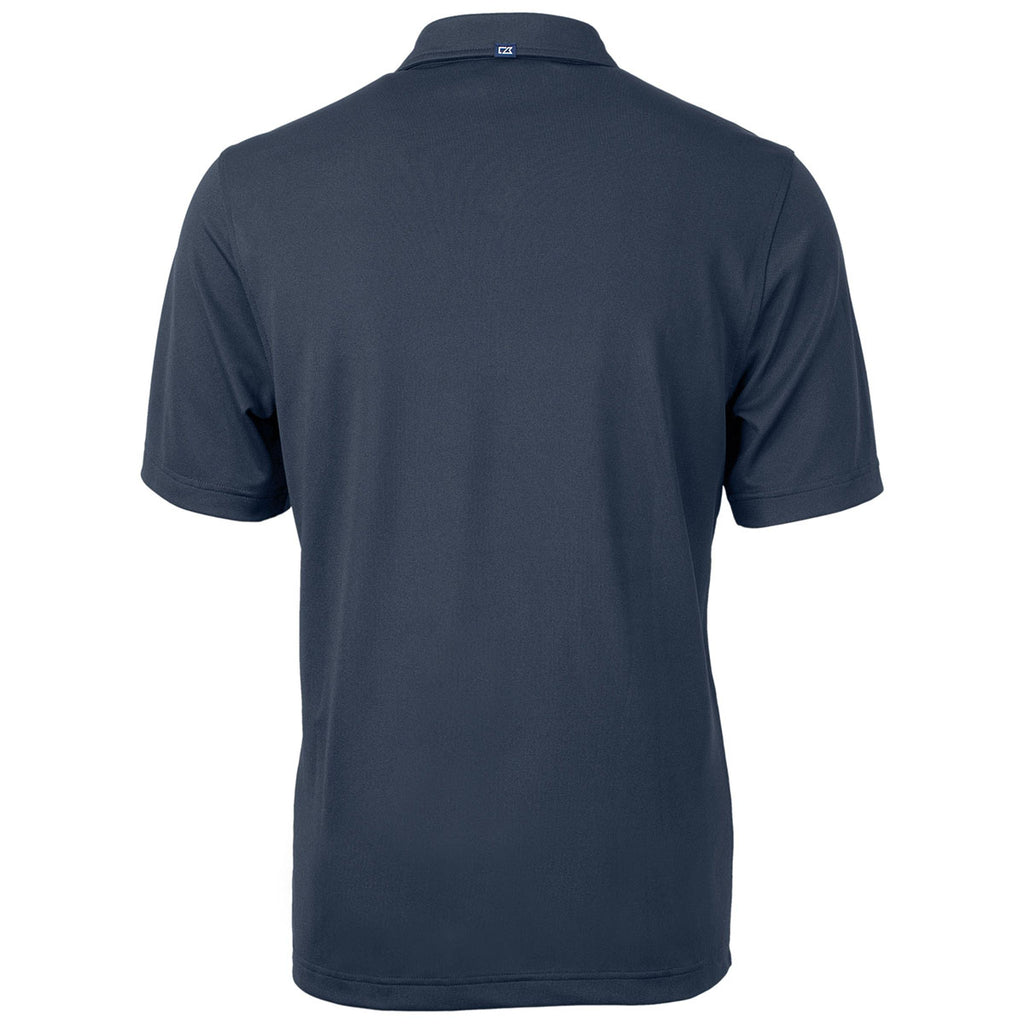 Cutter & Buck Men's Navy Blue Virtue Eco Pique Recycled Tall Polo