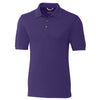 Cutter & Buck Men's College Purple Tall DryTec Short Sleeve Advantage Polo