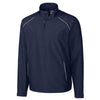 Cutter & Buck Men's Navy Blue Tall WeatherTec Beacon Half-Zip Jacket
