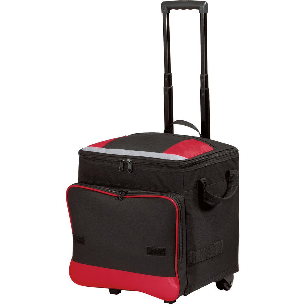 Port Authority Red Rolling Cooler