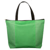 Primeline Green Tonal Non-Woven Zipper Trade Show Tote Bag