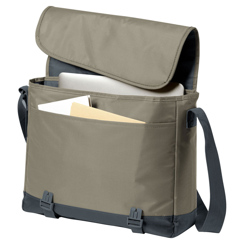 Port Authority Coffee Cream/Cambridge Blue Port Authority Nailhead Messenger