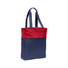 Port Authority Navy/ Chili Red Colorblock Tote
