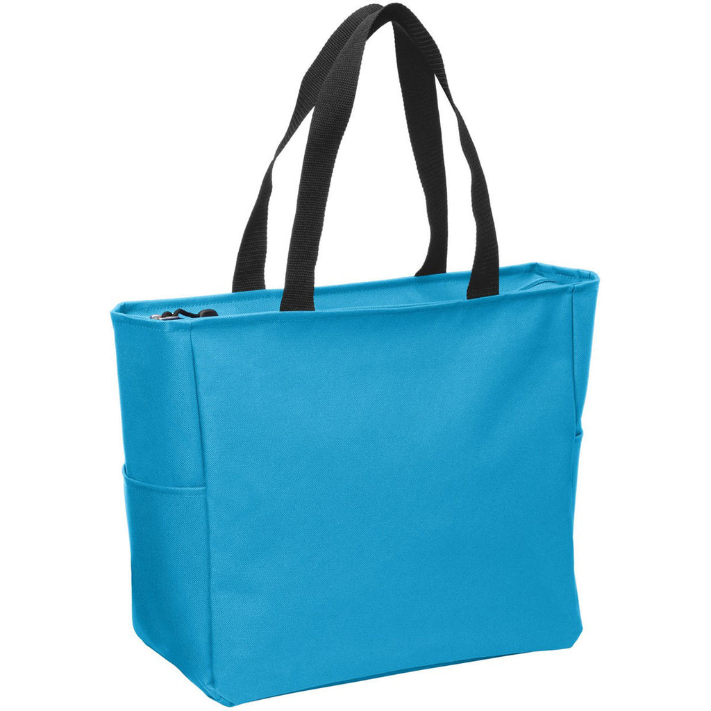 Port Authority Turquoise Essential Zip Tote