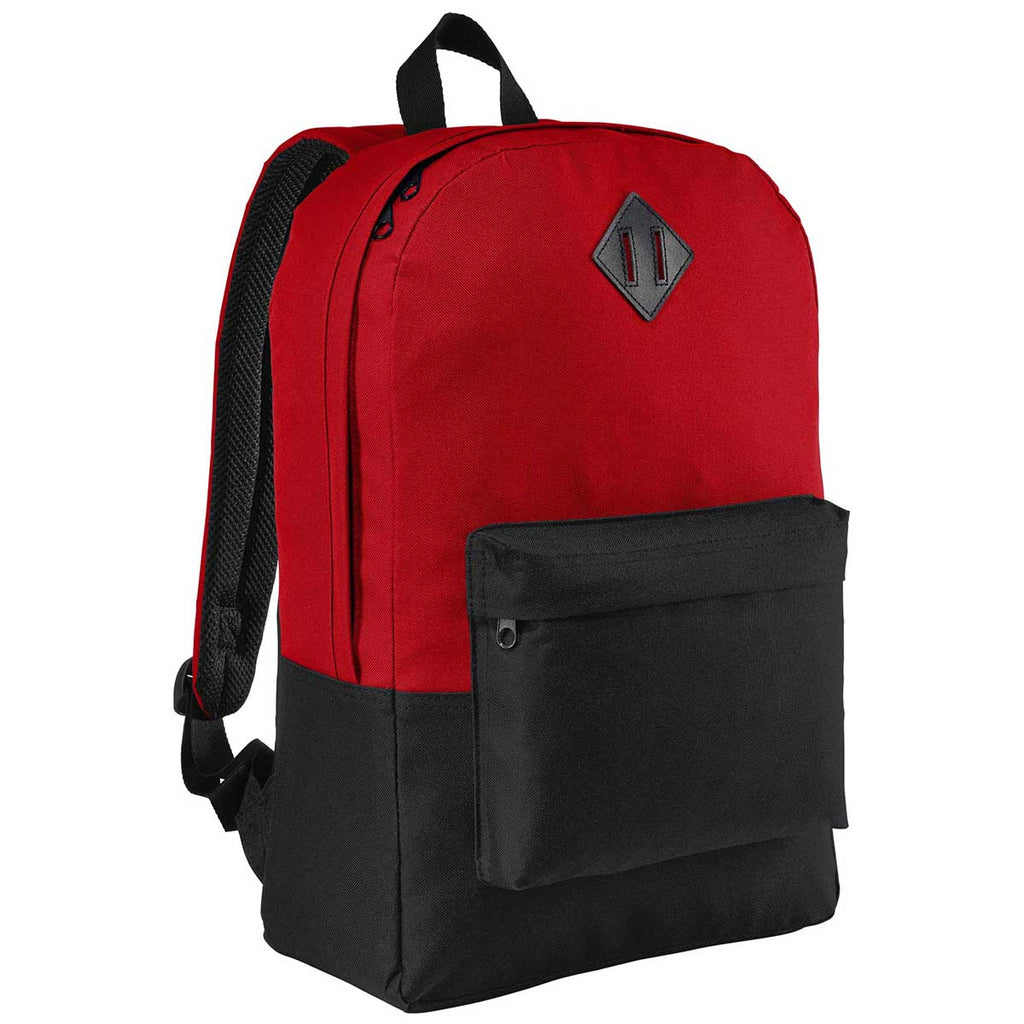 Port Authority True Red/Black Retro Backpack