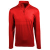 Levelwear Men's Flame Red Prevail Quarter Zip Pullover