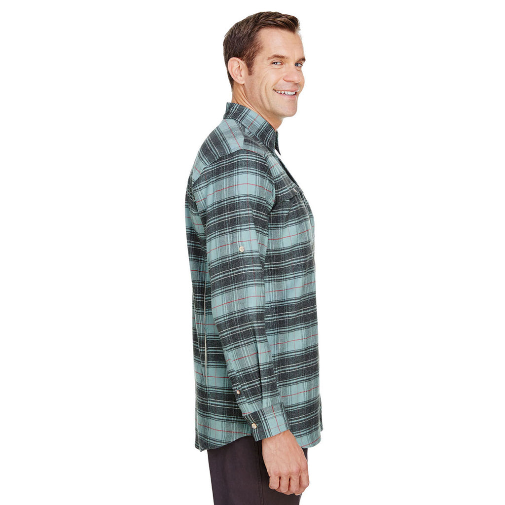 Backpacker Men's Light Teal Stretch Flannel Shirt