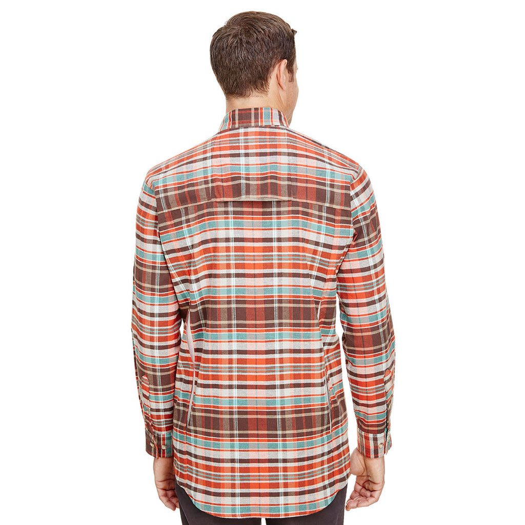 Backpacker Men's Rust Stretch Flannel Shirt