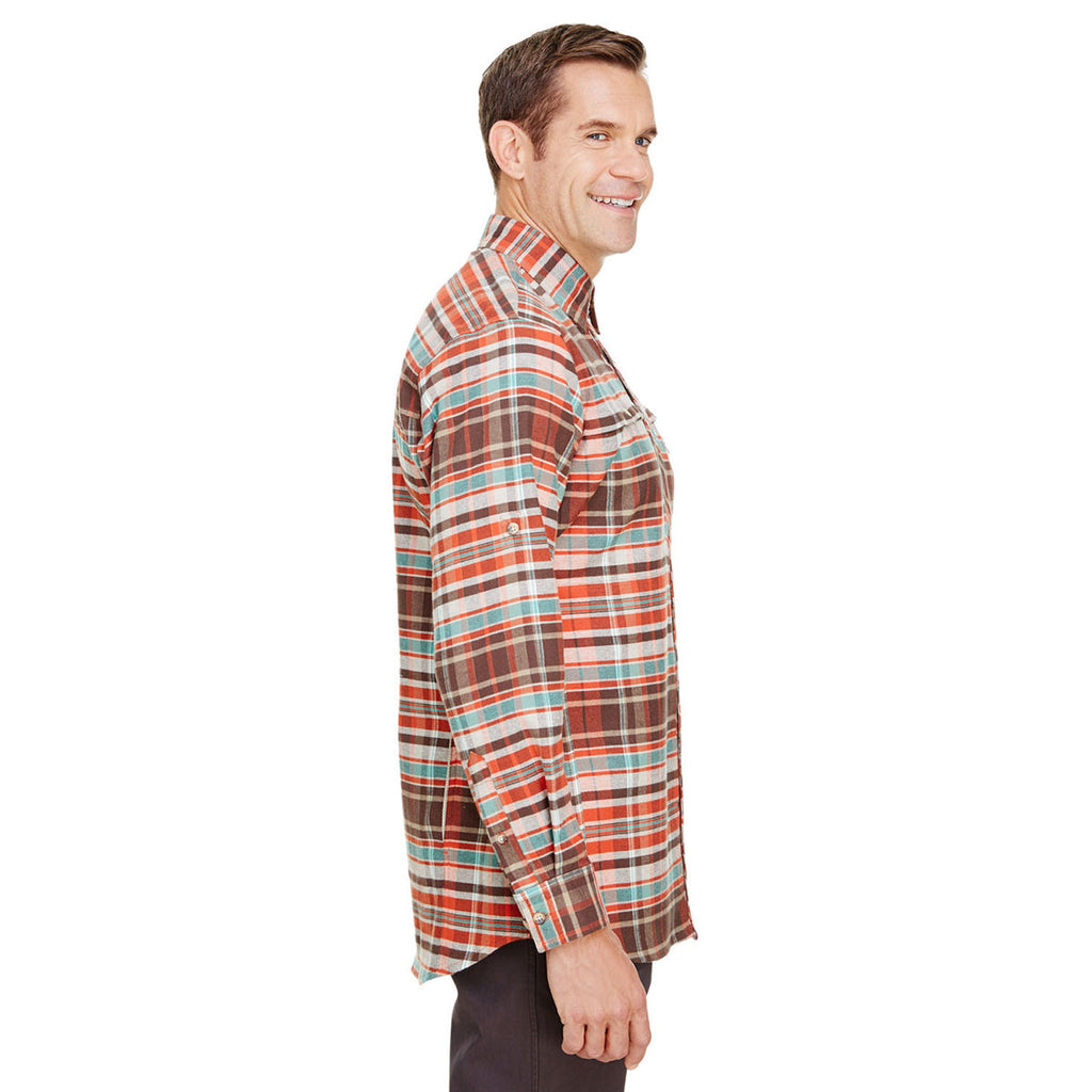 Backpacker Men's Rust Stretch Flannel Shirt