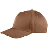 Big Accessories Heritage Brown Structured Twill 6-Panel Snapback Cap