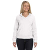 Comfort Colors Women's White 9.5 oz. Hooded Sweatshirt
