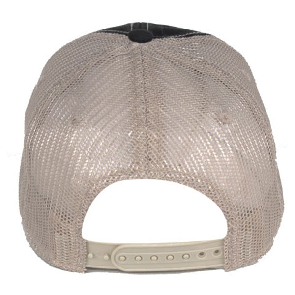 AHEAD Black/Tan Tea Stained Mesh Back Cap