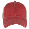 AHEAD University Cardinal/Tan Tea Stained Mesh Back Cap