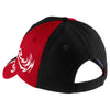 Port Authority Black/Red/White Colorblock Racing Cap with Flames