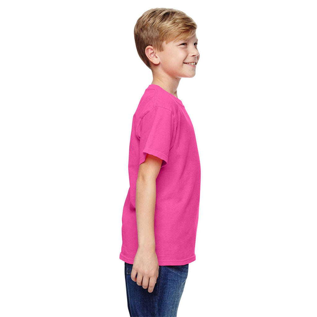 Comfort Colors Youth Neon Pink 5.4 Oz. T-Shirt