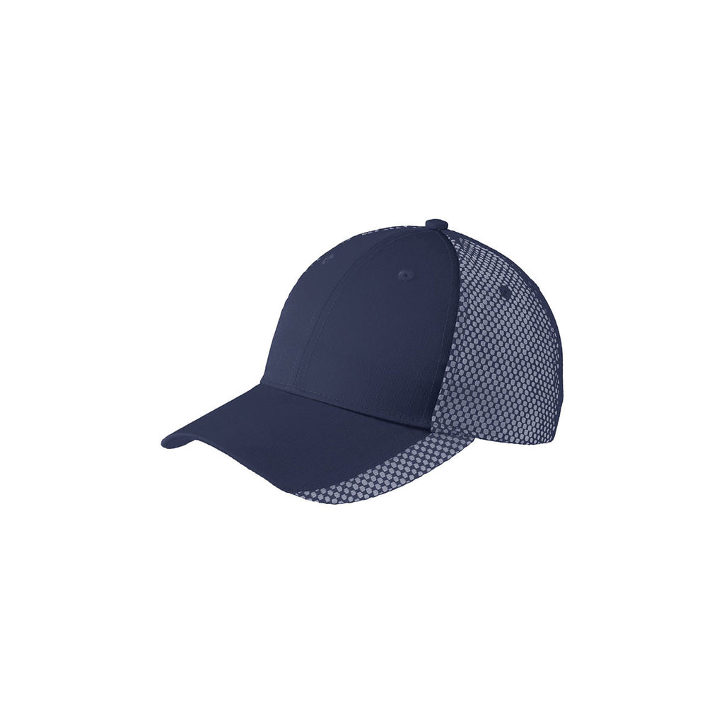 Port Authority Navy/White Two-Color Mesh Back Cap