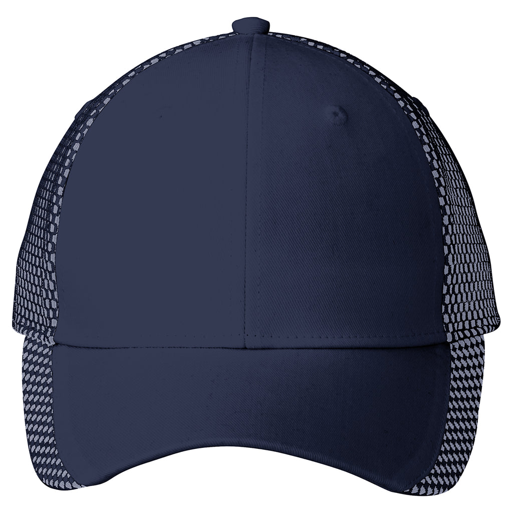 Port Authority Navy/White Two-Color Mesh Back Cap