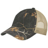 Port Authority Realtree Xtra Black/Tan Unstructured Camouflage Mesh Back Cap