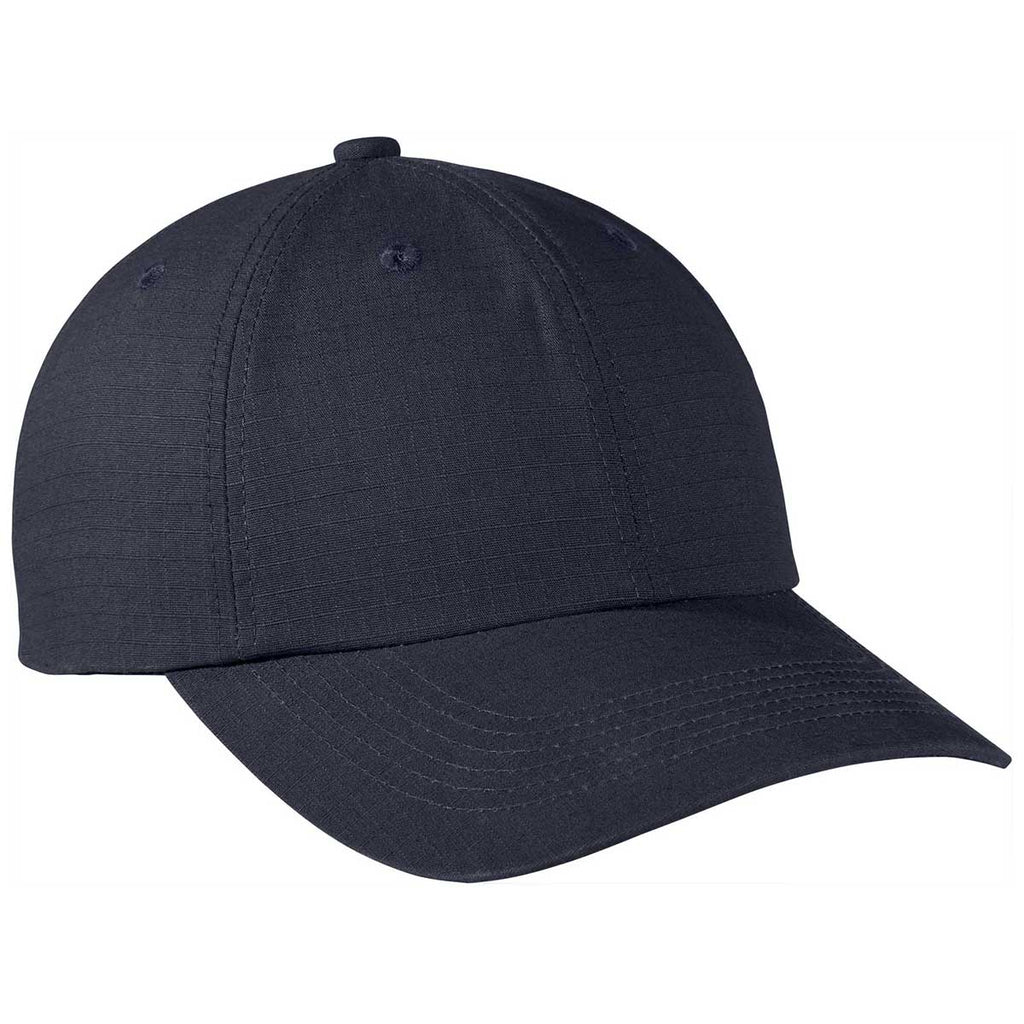 Port Authority River Blue Navy Ripstop Cap