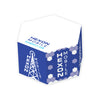 Post-It White Custom Printed Note Cube-Hexagon Half Cube