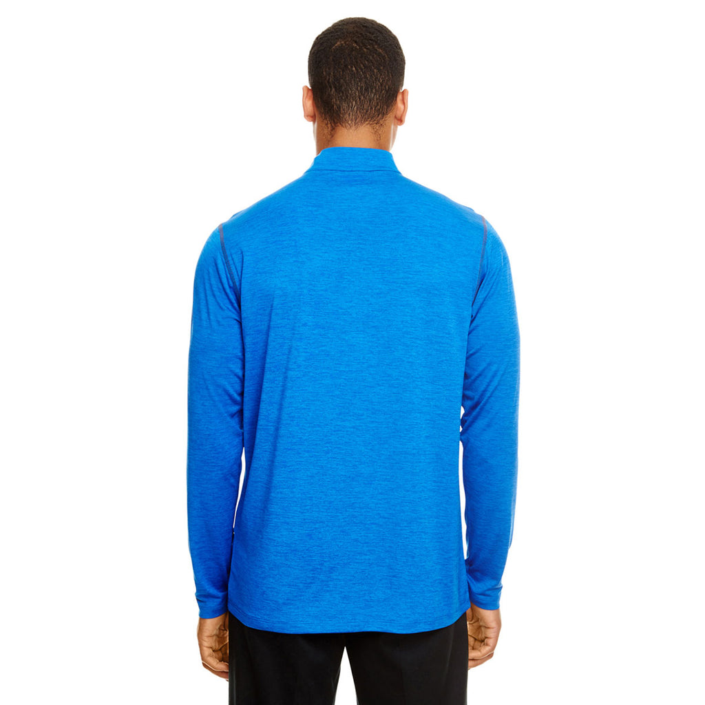 Core 365 Men's True Royal Heather/Carbon Kinetic Performance Quarter Zip