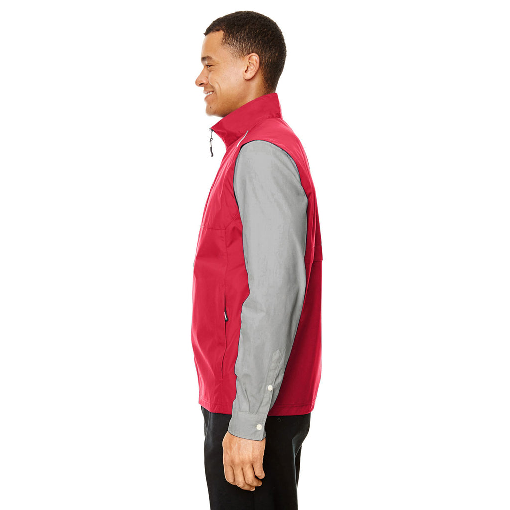 Core 365 Men's Classic Red/Carbon Techno Lite Unlined Vest