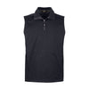 Core 365 Men's Black Techno Lite Three-Layer Knit Tech Quarter Zip Vest