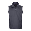 Core 365 Men's Carbon Techno Lite Three-Layer Knit Tech Quarter Zip Vest