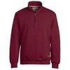 Landway Men's Maroon Rockridge 1/2 Zip Cotton Sweatshirt