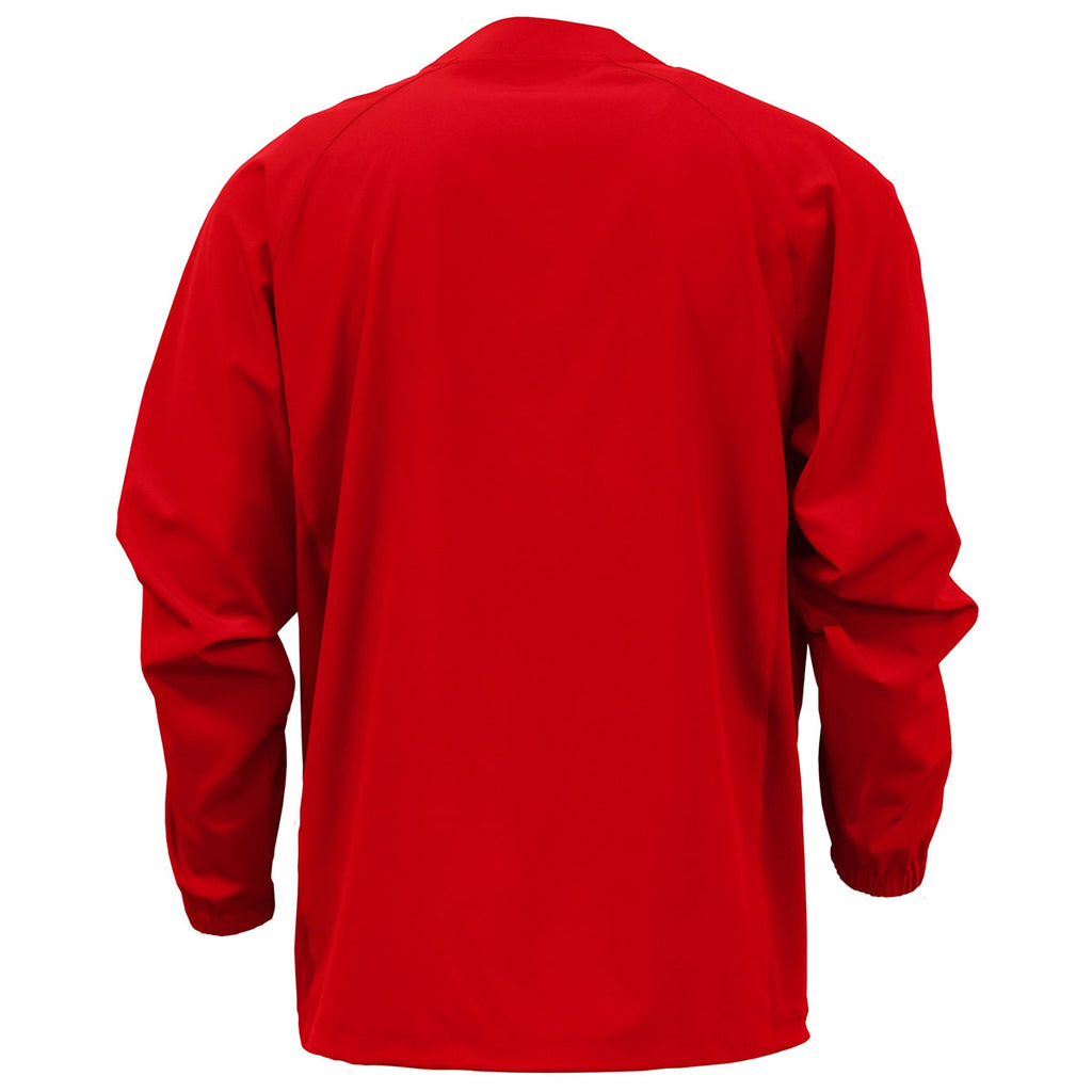 BAW Men's Red Long Sleeve Overshirt
