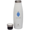 Manna White 18 oz. Oasis Stainless Steel Water Bottle with Marble Lid