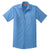Red Kap Men's Tall Petrol Blue/Navy Short Sleeve Striped Industrial Work Shirt